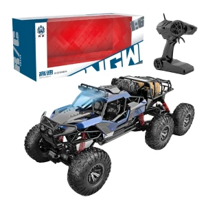 1:6 Mașină Radio-Control: cu funcția lumină, 2.4G, USB, baterie și 6 roți (3 culori)