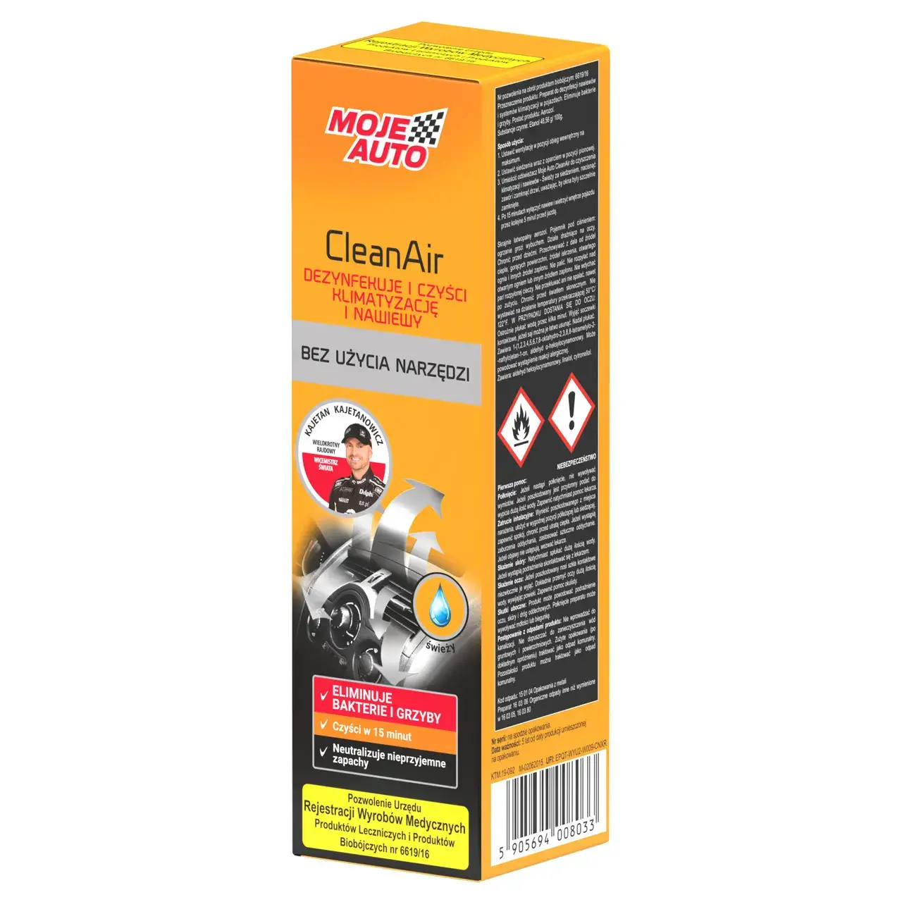 MOJE AUTO CLEANAIR – ODORIZANT AUTO „PROSPETIME OCEANICA” 150ML (19-092E)
