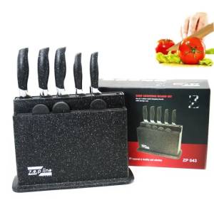 SET CUTITE DE BUCATARIE PE SUPORT CU PLACI DE TAIAT ZepLine  / НАБОР КУХОННЫХ НОЖЕЙ НА ПОДДЕРЖКЕ С РАЗДЕЛОЧНЫМИ ДОСКАМИ Zepline (ZP 043)