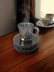 SET DE 6 CESTI CU FARFURIOARE PENTRU CAFEA, CEAI (BD008Y) / НАБОР ИЗ 6 ЧАШЕК И БЛЮДЦАМИ ДЛЯ КОФЕ , ЧАЙ (BD008Y)