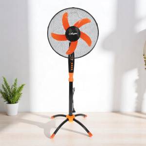 VENTILATOR DE PODEA DE CULOARE NEGRU CU PORTOCALIU MAGTTEC / НАПОЛЬНЫЙ ВЕНТИЛЯТОР В ЦВЕТЕ ЧЕРНЫЙ С ОРАНЖЕВЫМ MAGTTEC (MG1628)