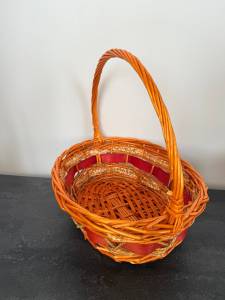 COS DIN NUIELE OVAL CU TOARTA 33×39 CM / КОРЗИНА ИЗ ЛОЗЫ ОВАЛ С РУЧКОЙ 33×39 СМ