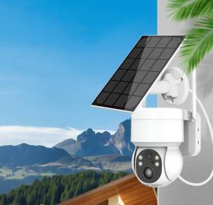 CAMERA  DE SUPRAVEGHERE  WIRELESS CU PANOU SOLAR  / БЕСПРОВОДНАЯ КАМЕРА НАБЛЮДЕНИЯ С СОЛНЕЧНОЙ ПАНЕЛЬЮ