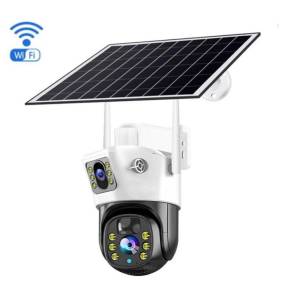 CAMERA SMART CU DOUA  OBIECTIVE SI PANOU SOLAR  / УМНАЯ КАМЕРА С ДВУМЯ ОБЪЕКТИВАМИ