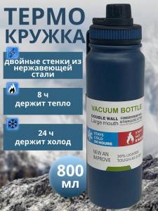 TERMOS PENTRU BAUTURI DIN OTEL INOXIDABIL / ТЕРМОС ДЛЯ НАПИТКОВ ИЗ НЕРЖАВЕЮЩЕЙ СТАЛИ (2579)