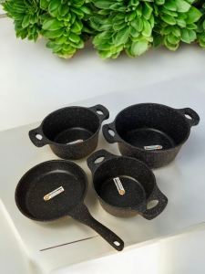 SET VASE DE GATIT "JIO ORIGINAL MELEES SERIES GRANITE" (7 PIESE) / НАБОР ПОСУДЫ "JIO ORIGINAL MELEES SERIES GRANITE" (7 ПРЕДМЕТОВ) (Cs100)