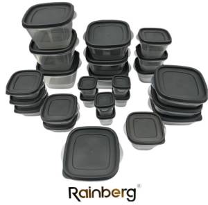 SET RECIPIENTE ALIMENTARE DIN PLASTIC 50 DE PIESE RAINBERG / НАБОР ПЛАСТИКОВЫХ КОНТЕЙНЕРОВ ДЛЯ ЕДЫ RAINBERG 50 ДЕТАЛИЙ (FS306)