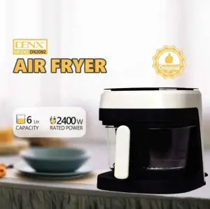FRITEUZĂ CU AER CALD DENX 6L 2400W / ФРИТЮРНИЦА С ГОРЯЧИМ ВОЗДУХОМ DENX МОДЕЛЬ 6Л 2400W (DX2092)