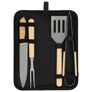 SET DE UTENSILE PENTRU GRĂTAR CU MÂNERE DIN LEMN / НАБОР ДЛЯ БАРБЕКЮ С ДЕРЕВЯННЫМИ РУЧКАМИ (AT1217)