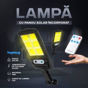LAMPĂ CU PANOU SOLAR ÎNCORPORAT/ЛАМПА СО ВСТРОЕННОЙ СОЛНЕЧНОЙ ПАНЕЛЬЮ (W756-6)