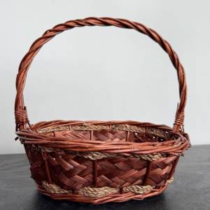 COS DECORATIV CU TOARTA – OVAL 32x25 CM / КОРЗИНА С РУЧКОЙ – ОВАЛЬНАЯ  32x25 СМ