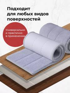 НАСАДКА ИЗ МИКРОФИБРЫ ДЛЯ ШВАБРЫ