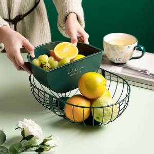 COS PENTRU FRUCTE CU BOL SUPLIMENTAR / КОРЗИНА ДЛЯ ФРУКТОВ С ДОПОЛНИТЕЛЬНОЙ ЧАШЕЙ (M16-321)