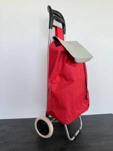 CARUT PENTRU CUMPARATURI CU SAC TEXTIL / ХОЗЯЙСТВЕННАЯ СУМКА-ТЕЛЕЖКА С ТКАНЕВЫМ МЕШКОМ