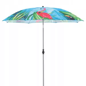 UMBRELA DE PLAJA FORMENTERA CU FLAMINGO SI TUCAN / ПЛЯЖНЫЙ ЗОНТ FORMENTERA С ФЛАМИНГО И ТУКАНОМ (U5102)