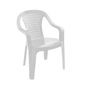 SCAUN PLASTIC SANJA ALB / ПЛАСТИКОВЫЙ СТУЛ SANJA БЕЛЫЙ (7005A)