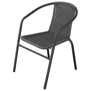 SCAUN DE GRADINA BISTRO WALTZ NEGRU / САДОВЫЙ СТУЛ BISTRO WALTZ ЧЕРНЫЙ (F1089-X)