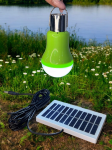 LAMPA BEC CU ACUMULATOR SI PANOU SOLAR DETASABIL / ЛАМПА С АККУМУЛЯТОРОМ  И СОЛНОЧНОЙ ПАНЕЛЬЮ ОТДЕЛЬНО (YJK-002)
