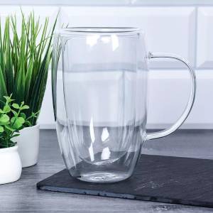 CANA CU PERETI DUBLI 450 ML / ДВУХ СТЕННАЯ КРУЖКА 450 МЛ (S174--6)