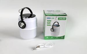 LAMPA PORTABILA CU PANOU SOLAR SI  CIRLIG / ПОРТАТИВНАЯ ЛАМПА С СОЛНЕЧНОЙ ПАНЕЛЬЮ И  КРУГ
