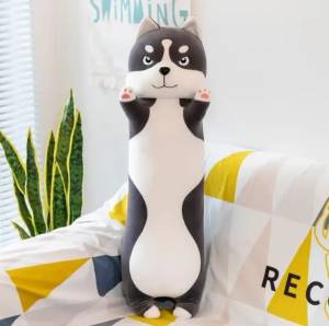 JUCARIE DE PLUS HUSKY GRI  110 CM/ПЛЮШЕВАЯ ИГРУШКА ХАСКИ СЕРЫЙ 110 СМ