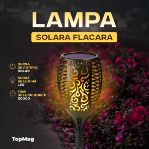 LAMPA SOLARA FLACARA ROTUNDA / ПЛАМЕННАЯ СОЛНЕЧНАЯ ЛАМПА (XF-6017)