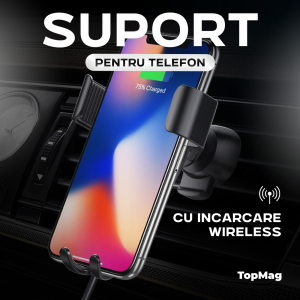 SUPORT PENTRU TELEFON CU INCARCARE WIRELESS/АВТОМОБИЛЬНЫЙ ДЕРЖАТЕЛЬ для телефона с функцией беспроводной зарядки