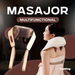 MASAJOR MULTIFUNCTIONAL PENTRU GAT SI UMERI CU CALDURA / МНОГОФУНКЦИОНАЛЬНЫЙ МАССАЖЁР ДЛЯ ШЕЙ И ПЛЕЧ С ПОДОГРЕВОМ (HJ-188)