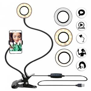 Suport clip cu iluminare Professional Live Stream/Поддержка клипов с профессиональным освещением Live Stream