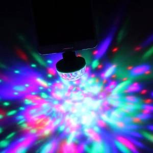 Mini bilă disco USB LED/Мини-USB светодиодный диско-шар