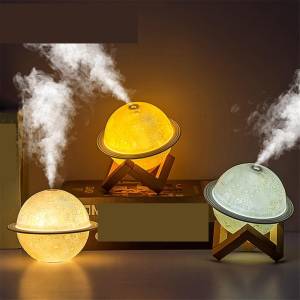 Umidificator de aer Saturn cu iluminare LED 200 ml/Увлажнитель воздуха Saturn со светодиодной подсветкой 200 мл