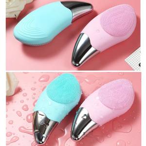 Perie electrică cu silicon pentru masaj facial Perie sonică pentru față/Электрическая силиконовая массажная щетка для лица Sonic Face Brush