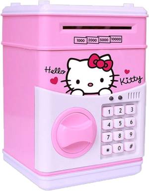 Seif pentru pușculiță electronică Hello Kitty cu blocare cu cod /Электронный сейф-копилка Hello Kitty с кодовым замком