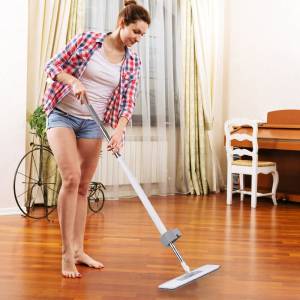 Mop pentru scame cu stoarcet și microfibră + 2 duze MOP de unică folosință/Швабра для ворса с отжимом и микрофиброй + 2 одноразовые насадки для швабры.