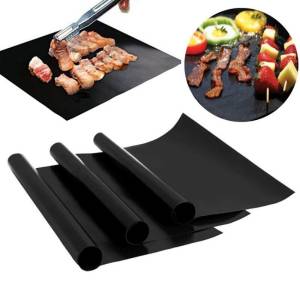 Covoraș pentru grătar portabil din teflon antiaderent Foaie de grătar/Портативный антипригарный тефлоновый коврик для гриля Лист для гриля