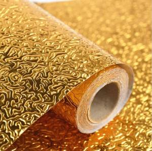 Folie autoadezivă pentru suprafețe de bucătărie Aur 3m×60cm/Самоклеящаяся пленка для кухонных поверхностей Золото 3м×60см