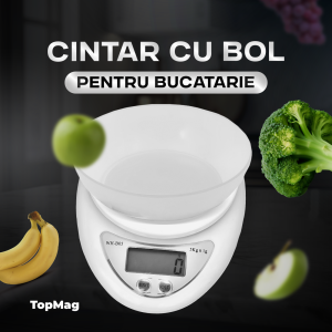 CINTAR CU BOL PENTRU BUCATARIE / Мини-электронные платформенные весы для кухни