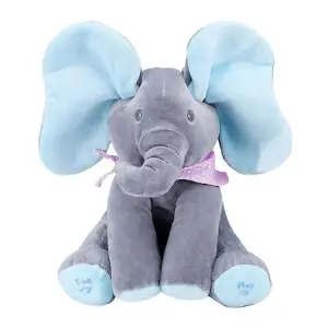 Elefant Cici Cucu Bau SIKS, Jucarie Interactiva, Vorbeste Si Canta, Albastru/Gri/Слон Cici Cucu Bau SIKS, интерактивная игрушка, говорит и поет, синий/серый