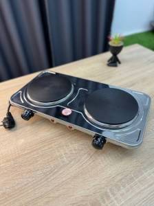 PLITA ELECTRICA DE MASA CU DOUA OCHIURI / ЭЛЕКТРИЧЕСКАЯ НАСТОЛЬНАЯ ПЛИТА С ДВУМЯ ГОРЕЛКАМИ