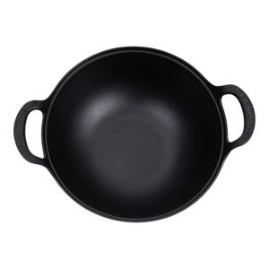 KAZAN DIN FONTA CU CAPAC DE LEMN 38 CM / ЧУГУННЫЙ КАЗАН С ДЕРЕВЯННОЙ КРЫШКОЙ 38 СМ (KZN-38CM)