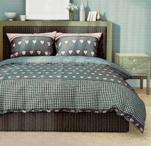 SET LENJERIE DE PAT – PENTRU PAT DUBLU 4 PIESE COTTON / КОМПЛЕКТ ПОСТЕЛЬНОГО БЕЛЬЯ – ДВУСПАЛЬНЫЙ 4 ПРЕДМЕТА COTTON (004244)