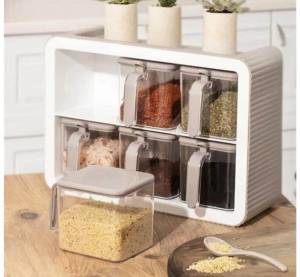 SET DISPENSER CRUPE CU  SUPORT / НАБОР ДОЗАТОРОВ ДЛЯ КРУП С ПОДСТАВКОЙ