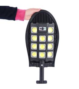 LAMPA STRADALA CU PANOU SOLAR SI  SENZOR DE MISCARE / УЛИЧНЫЙ ФОНАРЬ С СОЛНЕЧНОЙ ПАНЕЛЬЮ И ДАТЧИКОМ ДВИЖЕНИЯ